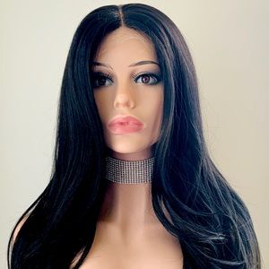 Very Pretty Versatile 13x4 Lace Front Black Synthetic Wig